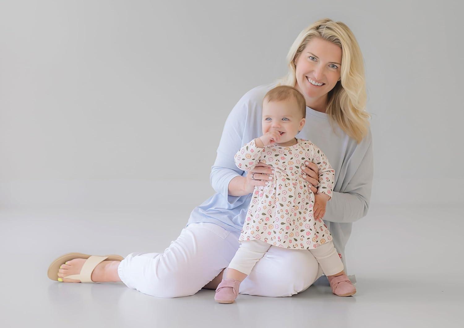 imageZutano Baby Girls Organic Cotton Long Sleeve DressWildflower
