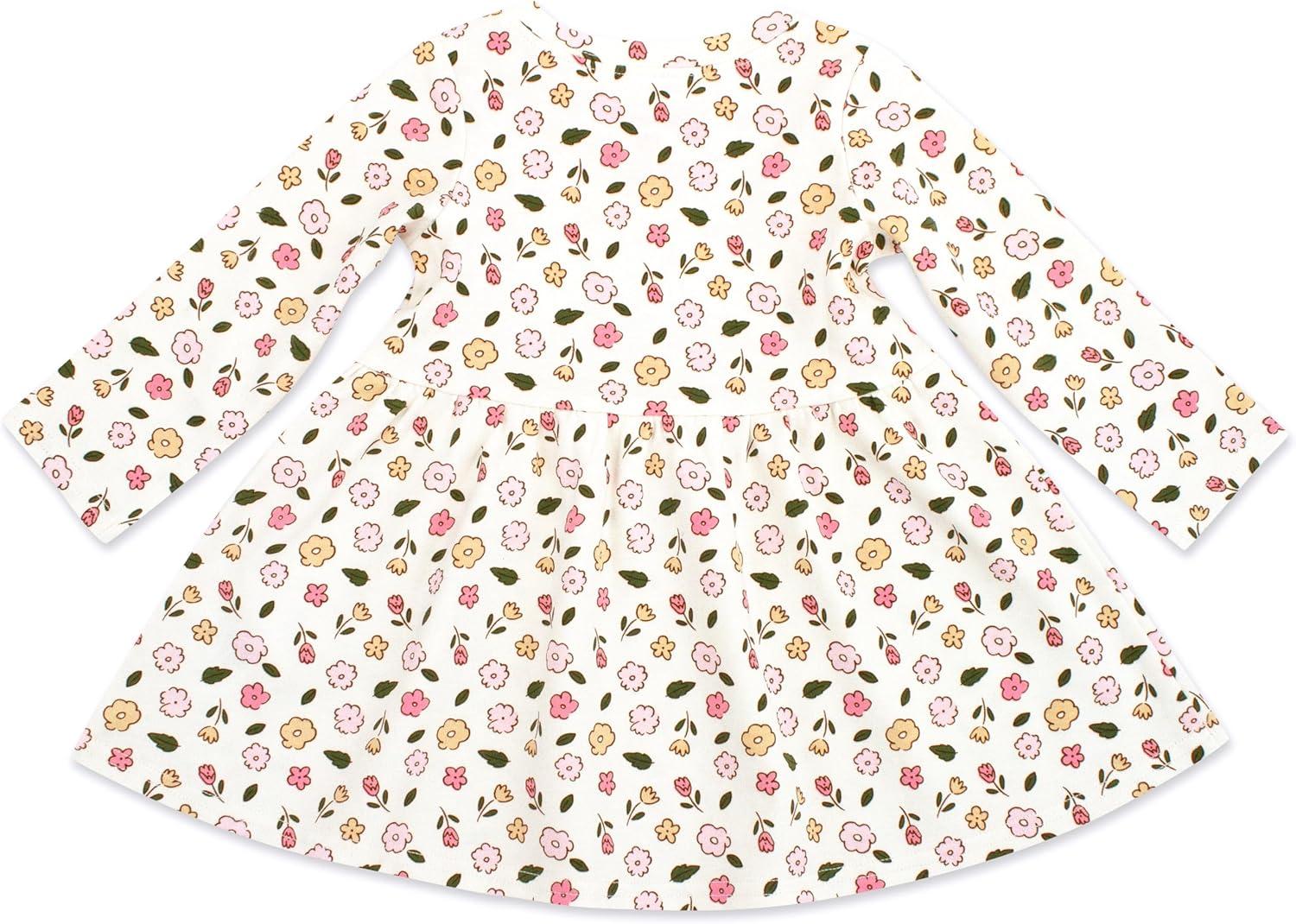 imageZutano Baby Girls Organic Cotton Long Sleeve DressWildflower