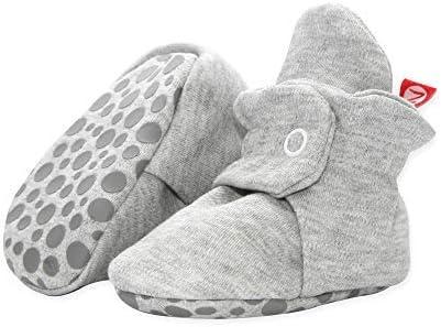 imageZutano Cotton Baby Booties with Gripper Soles Soft Sole StayOn Baby Shoes Bundle 6M