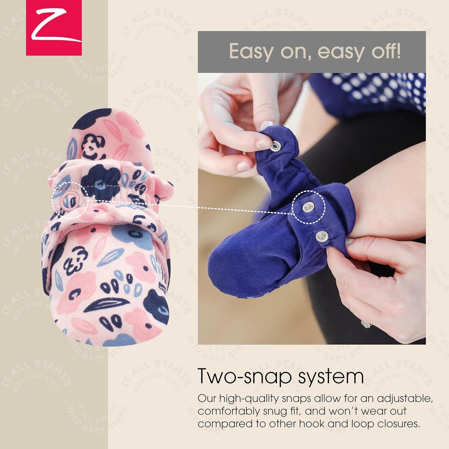 imageZutano Organic Baby Booties Newborn Infant Lost Baby Socks Solution Unisex Girl Boy 03 36 612 1218 1824 MonthsBlossoms