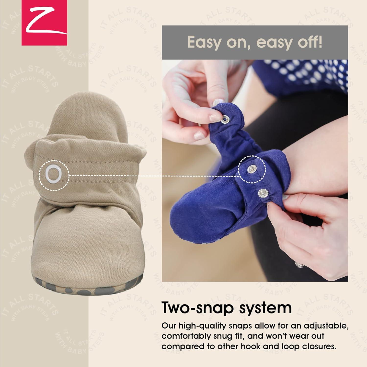 imageZutano Organic Baby Booties Newborn Infant Lost Baby Socks Solution Unisex Girl Boy 03 36 612 1218 1824 MonthsKhaki