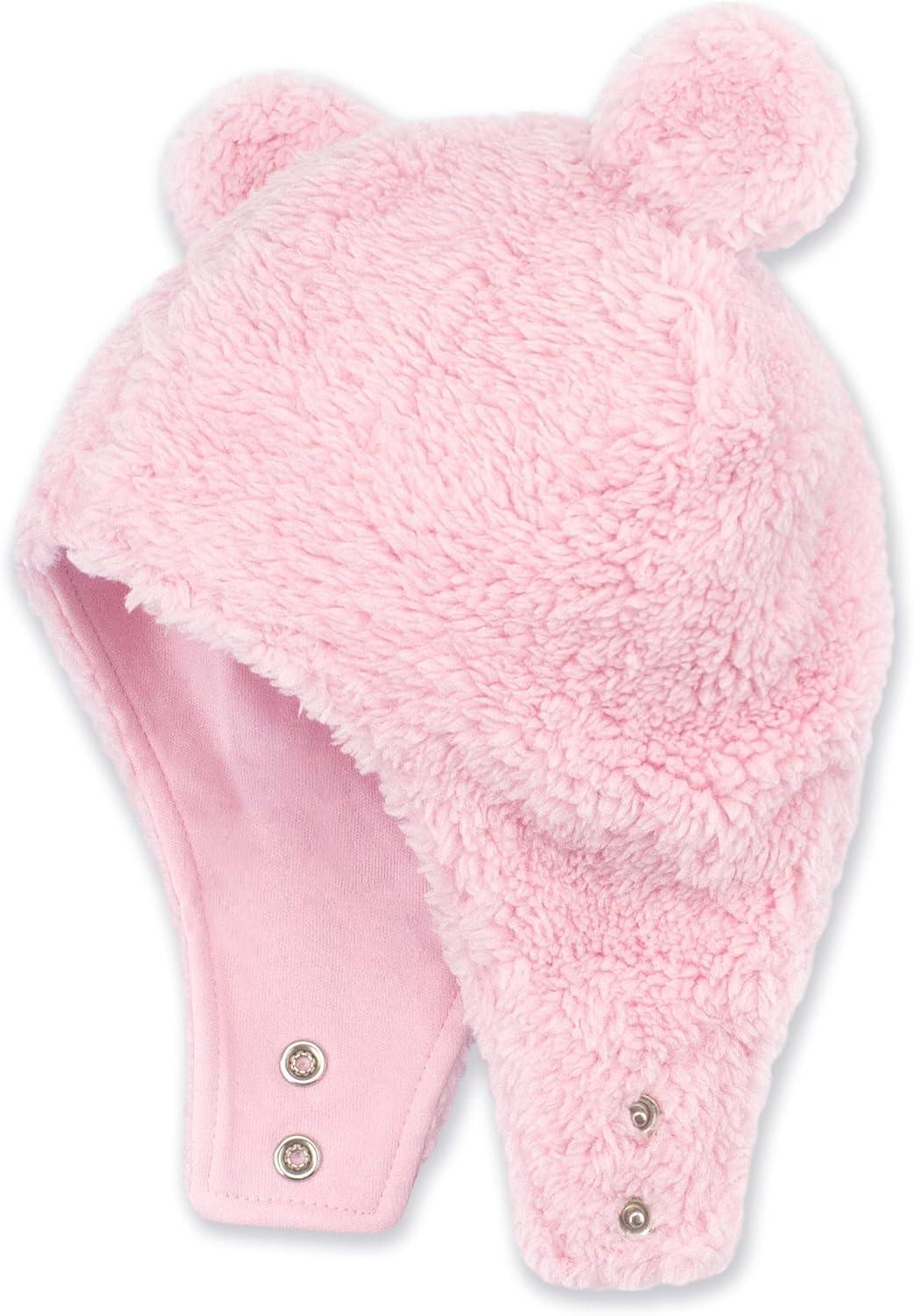 imageZutano Unisex Baby Furry Baby Bear Hat Oat Furry 6MBaby Pink Furry