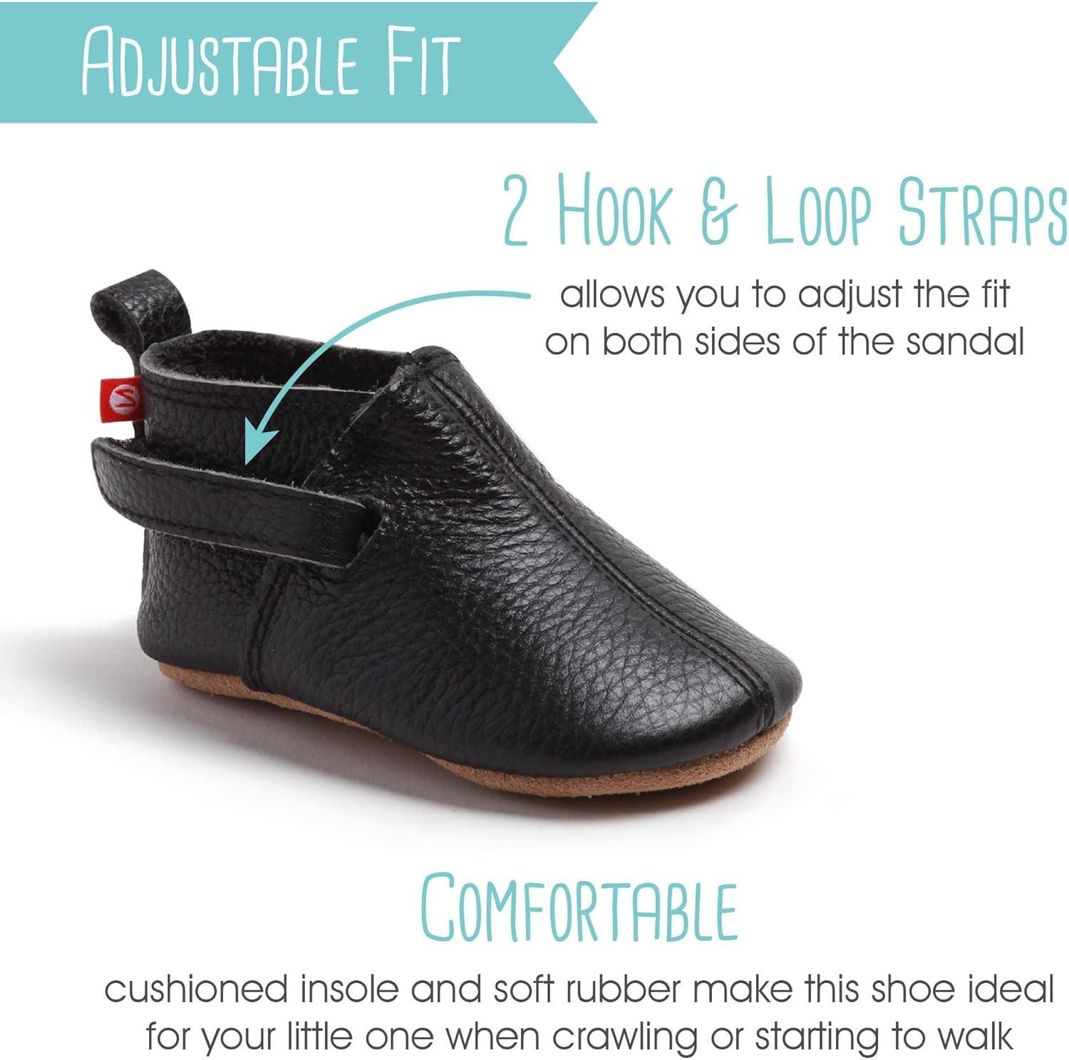 imageZutano UnisexBaby Leather Baby ShoesBlack