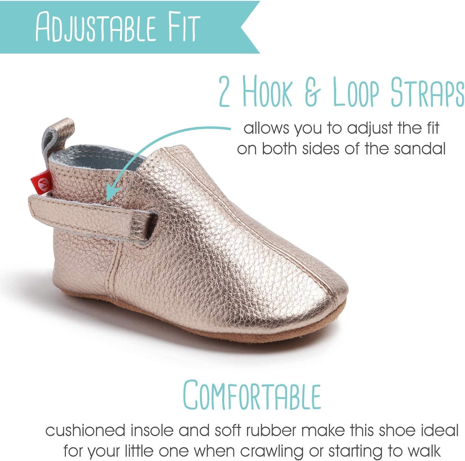 imageZutano UnisexBaby Leather Baby ShoesRose Gold
