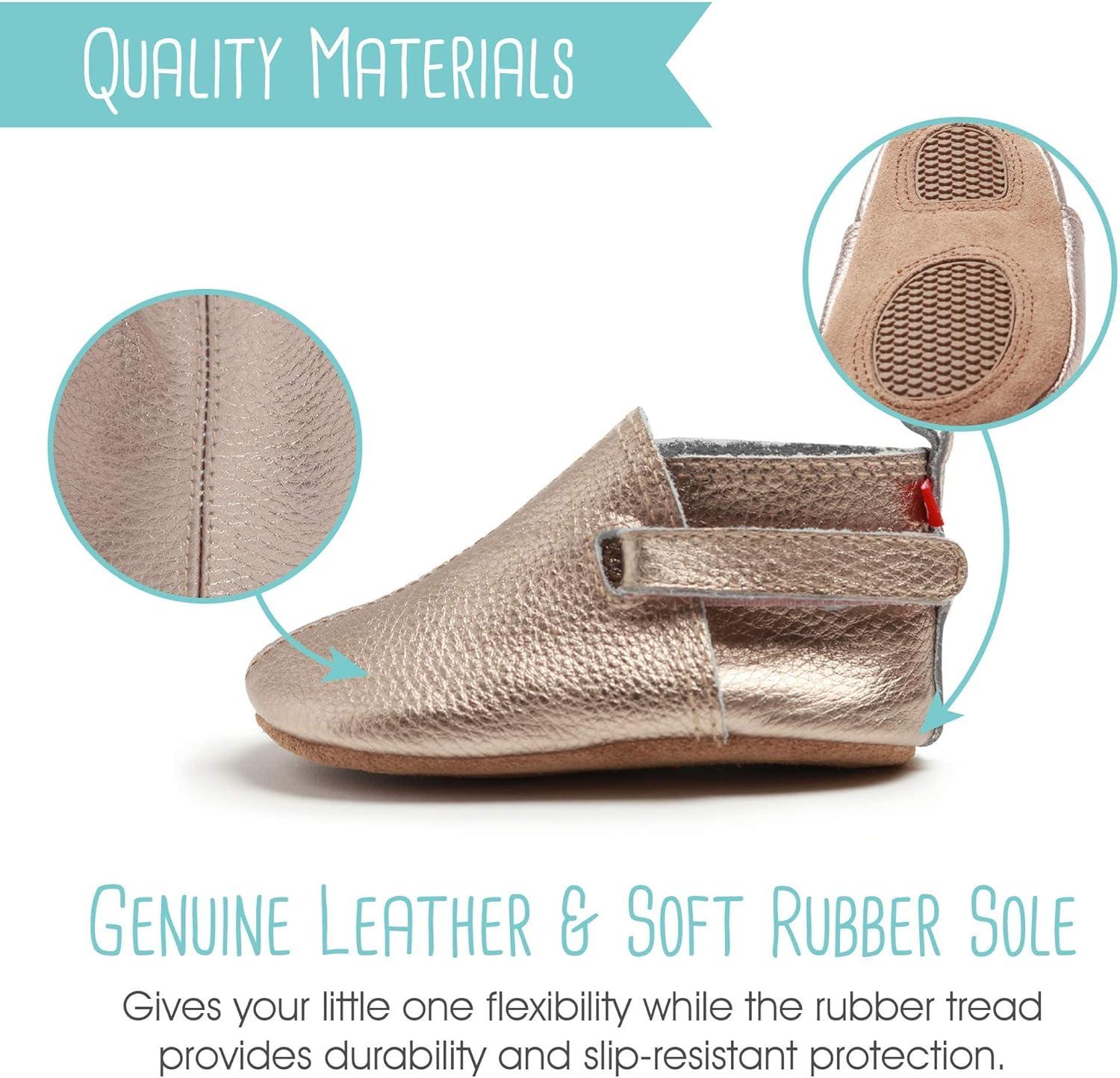 imageZutano UnisexBaby Leather Baby ShoesRose Gold