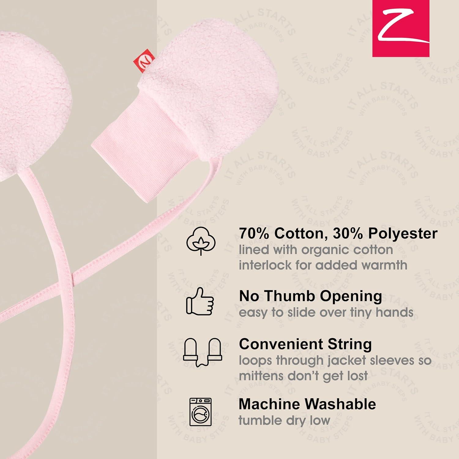 imageZutano babyboys Fleece MittensBaby Pink