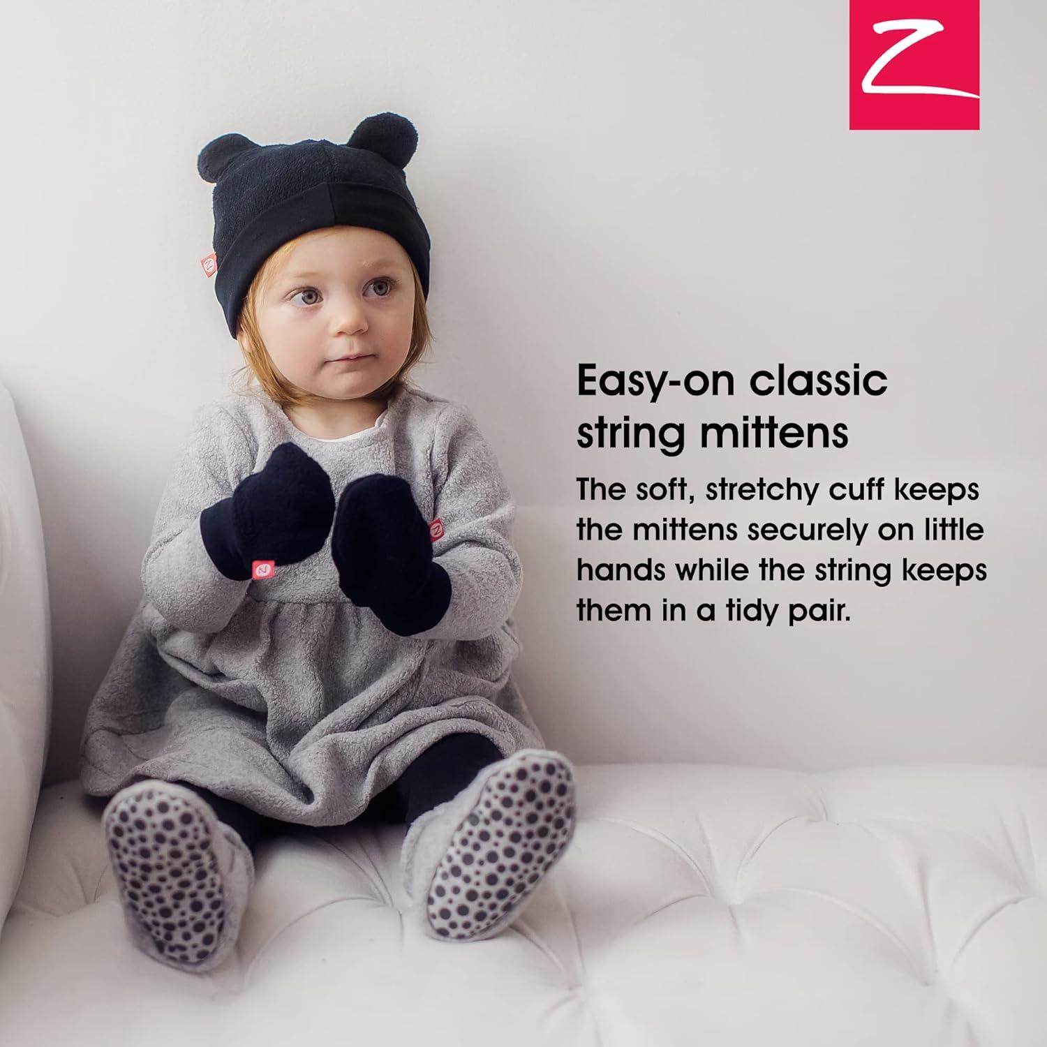 imageZutano babyboys Fleece MittensHeather Gray Furry
