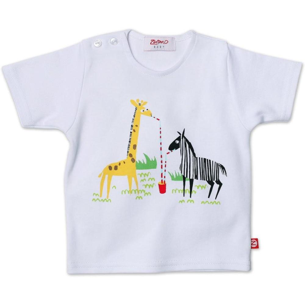 imageZutano Baby Boys Primary Stripe Short Sleeve T ShirtWhat a Zoo
