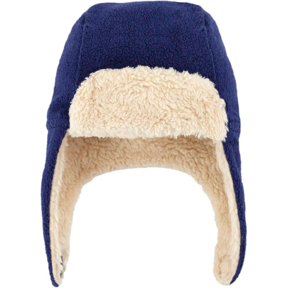 imageZutano Cozie Fleece Unisex Toddler and Baby Trapper Hat ColdWeather Hat for Little Boys and GirlsTrue Navy