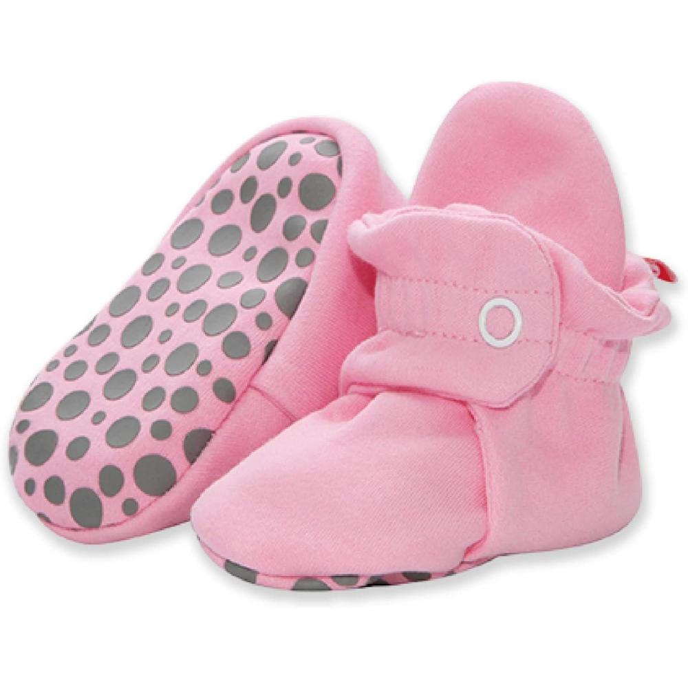 imageZutano Organic Baby Booties Newborn Infant Lost Baby Socks Solution Unisex Girl Boy 03 36 612 1218 1824 MonthsHot Pink