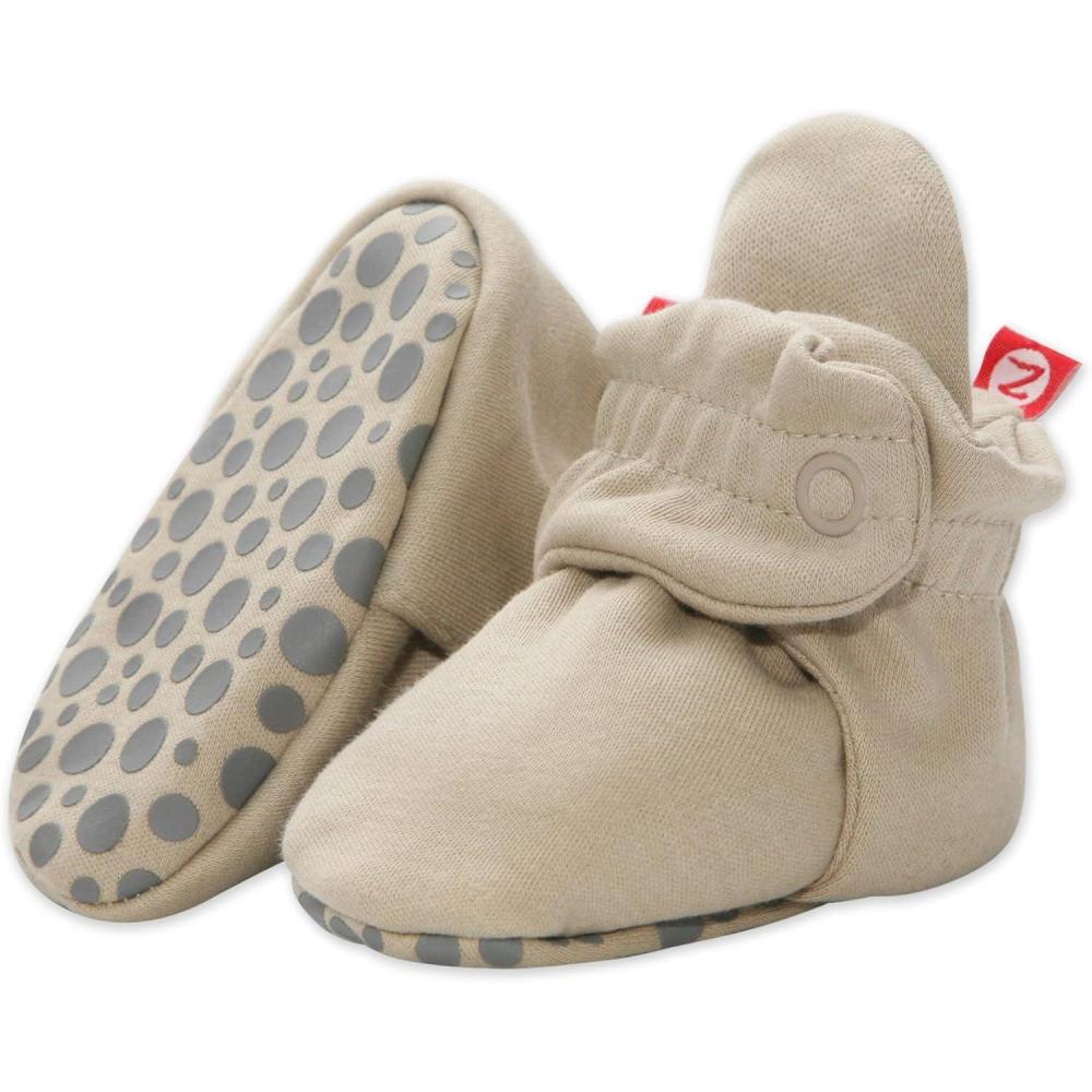 imageZutano Organic Baby Booties Newborn Infant Lost Baby Socks Solution Unisex Girl Boy 03 36 612 1218 1824 MonthsKhaki