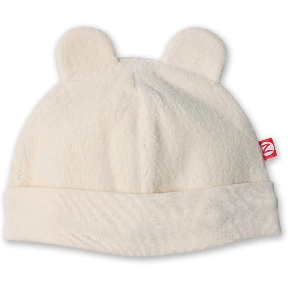 imageZutano Unisex Baby Fleece Hat Winter Baby Hat for Boys and Girls ColdWeather Baby Gear Infant CapCream
