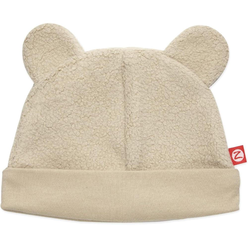 imageZutano Unisex Baby Fleece Hat Winter Baby Hat for Boys and Girls ColdWeather Baby Gear Infant CapKhaki