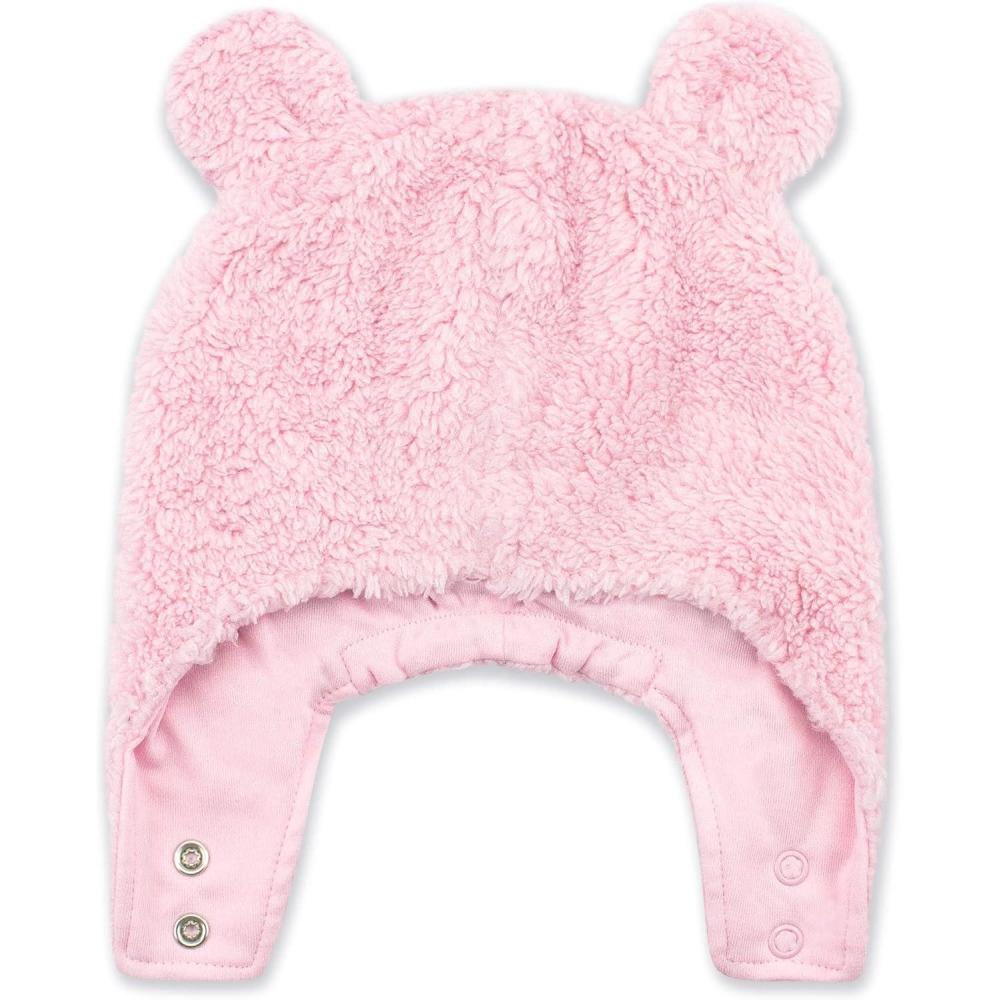 imageZutano Unisex Baby Furry Baby Bear Hat Oat Furry 6MBaby Pink Furry