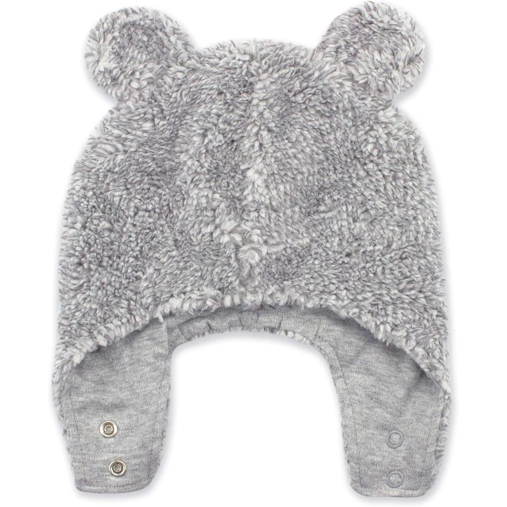 imageZutano Unisex Baby Furry Baby Bear Hat Oat Furry 6MHeather Gray Furry