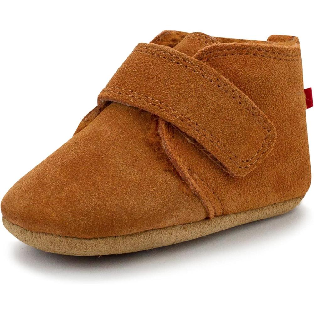 imageZutano Unisex Baby Leather Shoes FauxFurLined Booties Winter Boots for BabiesPecan