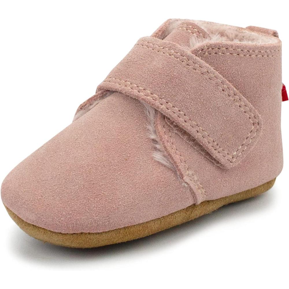 imageZutano Unisex Baby Leather Shoes FauxFurLined Booties Winter Boots for BabiesPink