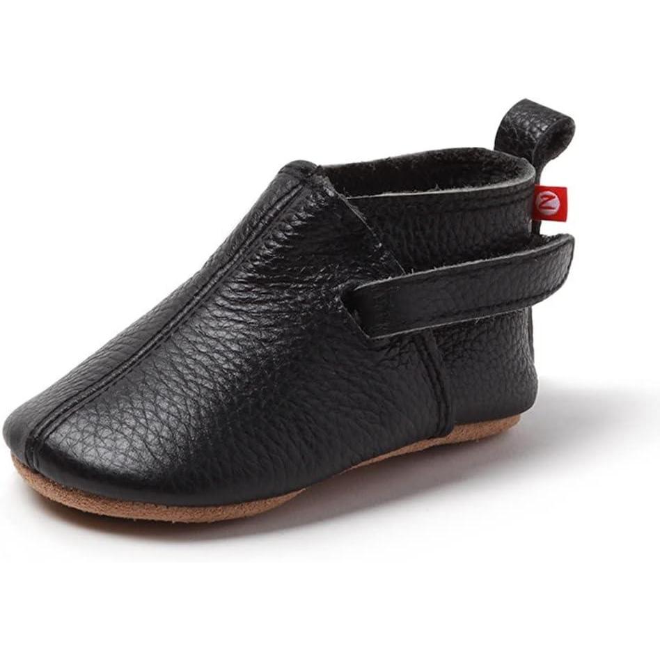 imageZutano UnisexBaby Leather Baby ShoesBlack