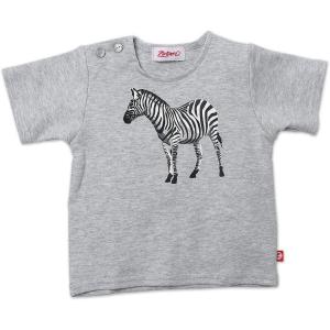 Zutano Baby Boys Primary Stripe Short Sleeve T Shirt(Gray)