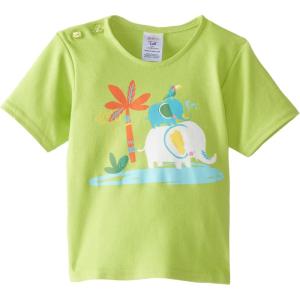 Zutano Baby Boys Primary Stripe Short Sleeve T Shirt(Lime)