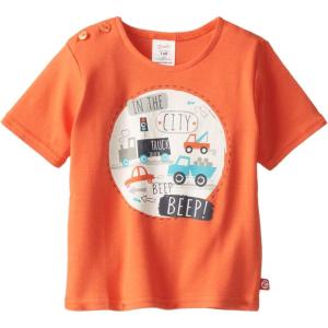 Zutano Baby Boys Primary Stripe Short Sleeve T Shirt(Mandarin)
