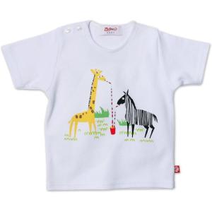 Zutano Baby Boys Primary Stripe Short Sleeve T Shirt(What a Zoo)