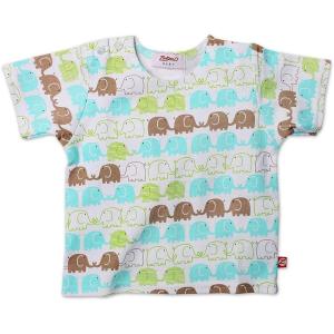 Zutano Baby Boys Primary Stripe Short Sleeve T Shirt(White)