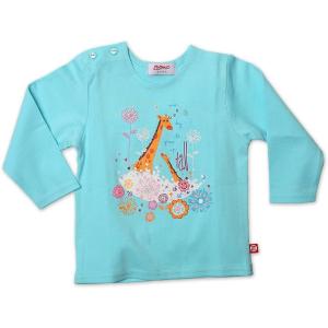 Zutano Baby Girls’ Giardini Long Sleeve T Shirt(Aqua)
