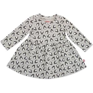 Zutano Baby Girls’ Organic Cotton, Long Sleeve Dress(Penguins)