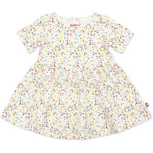 Zutano Baby Girls’ Organic Cotton Summer Dress, Cute Party Dresses for Baby Girls, Soft Cotton Dress, Baby Girl Dresses(Confetti/Ss Aline)