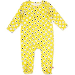 Zutano Baby Organic Cotton Footie Pajamas, Snap-Front Infant Pajamas(Yellow Daisy)