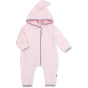 Zutano Cozie Fleece Baby One-Piece Elf Romper with Hood(Baby Pink)