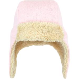 Zutano Cozie Fleece Unisex Toddler and Baby Trapper Hat, Cold-Weather Hat for Little Boys and Girls(Baby Pink)