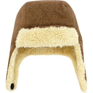 Zutano Cozie Fleece Unisex Toddler and Baby Trapper Hat, Cold-Weather Hat for Little Boys and Girls(Mocha Heather)