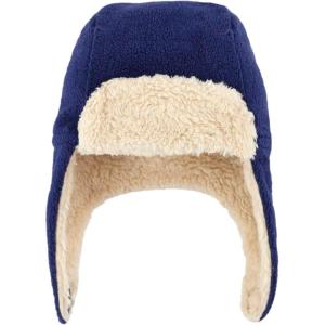 Zutano Cozie Fleece Unisex Toddler and Baby Trapper Hat, Cold-Weather Hat for Little Boys and Girls(True Navy)