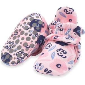 Zutano Organic Baby Booties Newborn Infant, Lost Baby Socks Solution, Unisex, Girl, Boy, 0-3, 3-6, 6-12, 12-18, 18-24 Months(Blossoms)