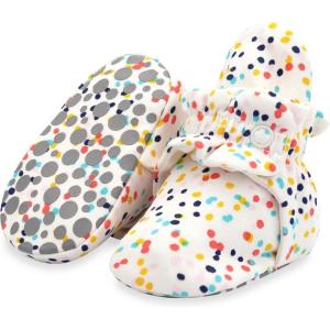 Zutano Organic Baby Booties Newborn Infant, Lost Baby Socks Solution, Unisex, Girl, Boy, 0-3, 3-6, 6-12, 12-18, 18-24 Months(Confetti)