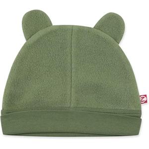 Zutano Unisex Baby Fleece Hat, Winter Baby Hat for Boys and Girls, Cold-Weather Baby Gear, Infant Cap(Olive)