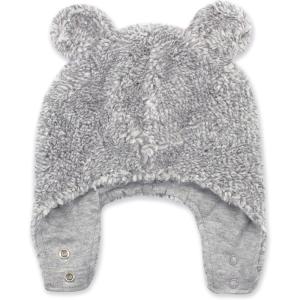 Zutano Unisex Baby, Furry Baby Bear Hat, Oat Furry, 6M(Heather Gray Furry)