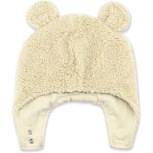 Zutano Unisex Baby, Furry Baby Bear Hat, Oat Furry, 6M(Oat Furry)