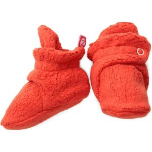 Zutano Unisex Fleece Baby Booties, Two Snap Closure, Newborn to 24 Months(Mandarin)