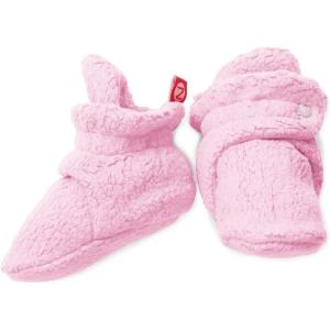 Zutano Unisex Fleece Baby Booties, Two Snap Closure, Newborn to 24 Months(Pink)
