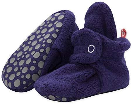 imageZutano Cozie Fleece Baby Booties with Grippers StayOn Baby Shoes Bundle 24M