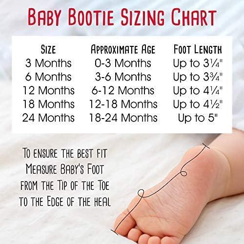 imageZutano Cozie Fleece Baby Booties with Grippers StayOn Baby Shoes Bundle 24M