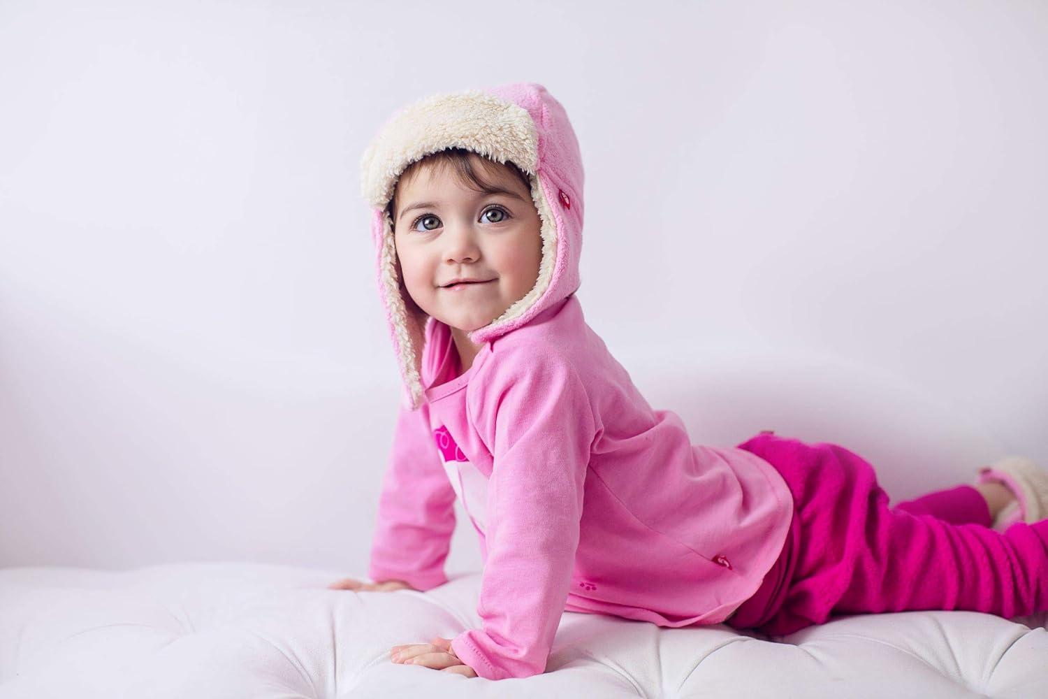 imageZutano Unisex Baby Cozie Fleece Furry Hat Hot Pink 24M