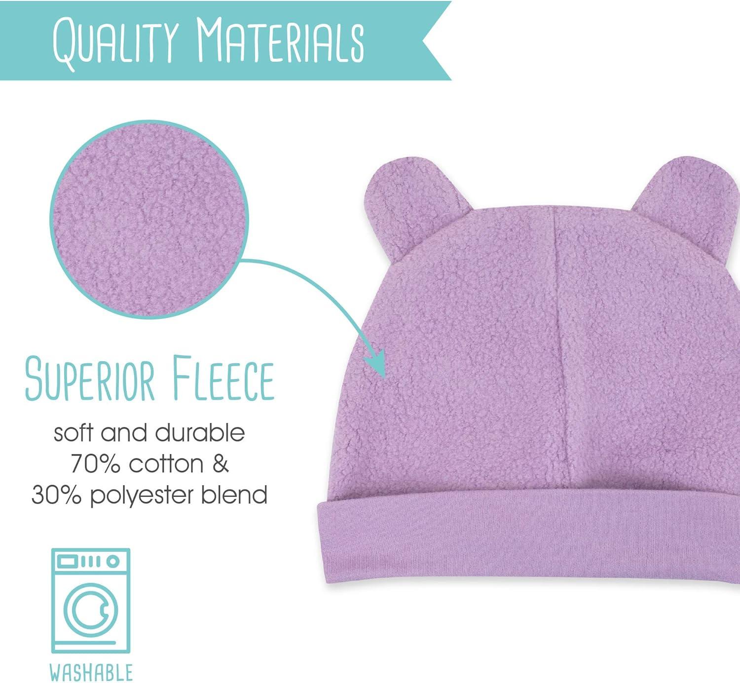 imageZutano Unisex Baby Fleece Hat for Baby Boys and Baby Girls Lilac 6M