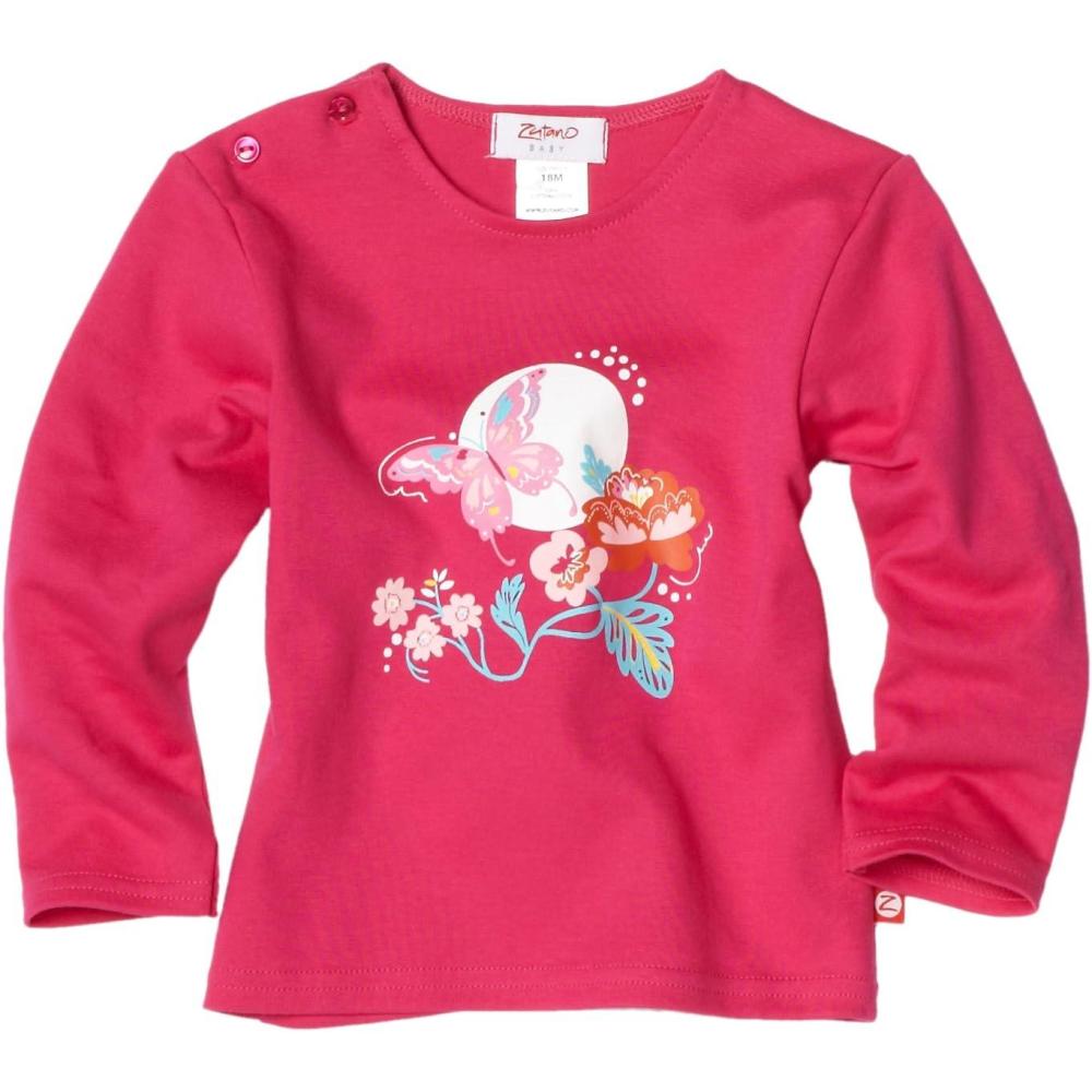 imageZutano Baby Girls Secret Garden Long Sleeve Screen TeeFuchsia