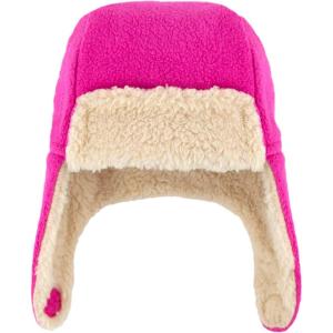 Zutano Boys’ and Girls’ Cozie Fleece Furry Winter Baby and Toddler Hat, Fuchsia, 6M