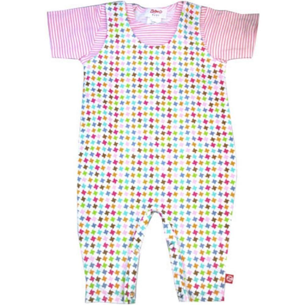 imageZutano Pinwheel Overalls Baby Girls 1824 Months Multicolored