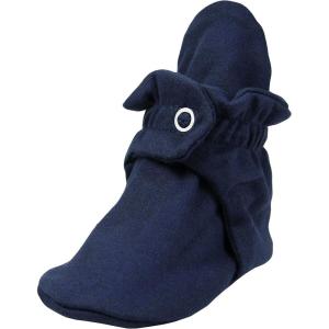 Zutano Cotton Booties Unisex For Baby Boys or Baby Girls – Navy – 18 Months